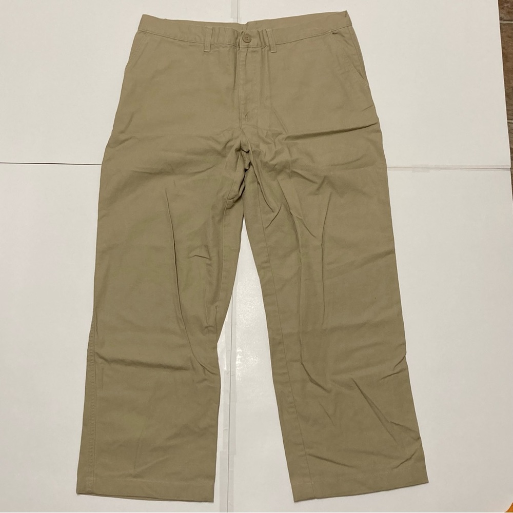 Patagonia MENS 100% organic cotton dress pants 36 khaki Fall 2008 NWOT
